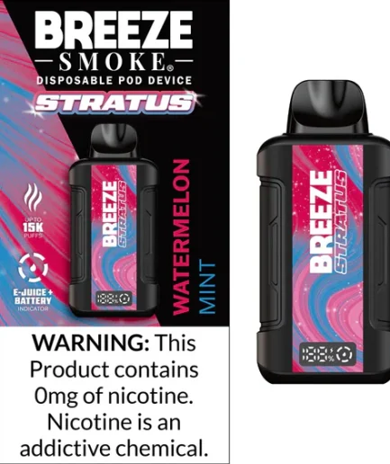 BREEZE STRATUS 5 count Watermelon mint Zero Nicotine