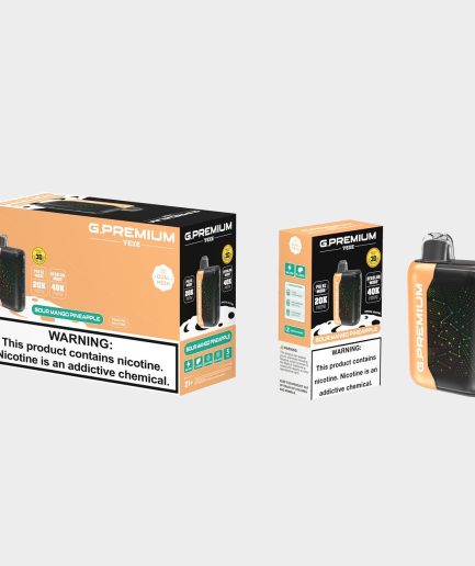 G.PREMIUM 40k puffs /5count / Sour Mango Pineapple