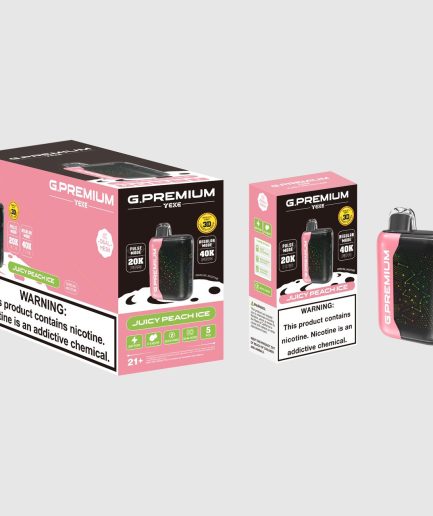 G.PREMIUM 40k puffs /5count / Juicy Peach ice